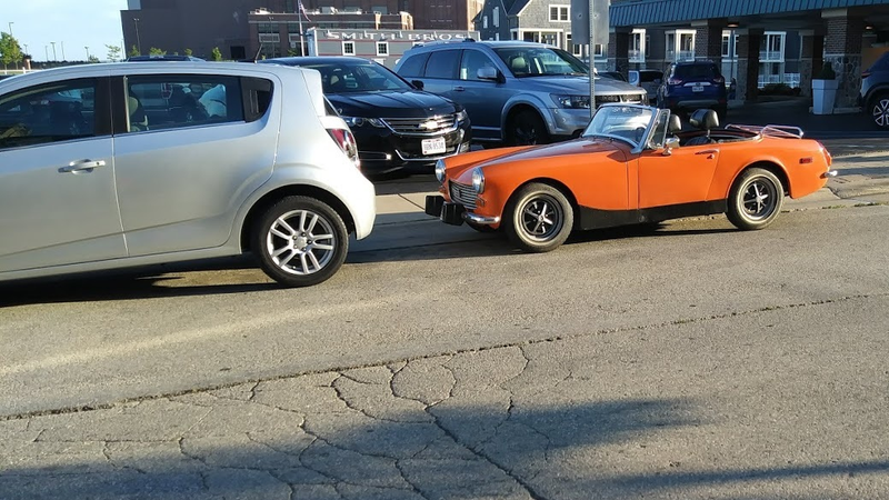 Only an MG could make a Sonic look B I G